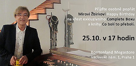 Pozvánka na křest Complete Boxu Miroslava Žbirky