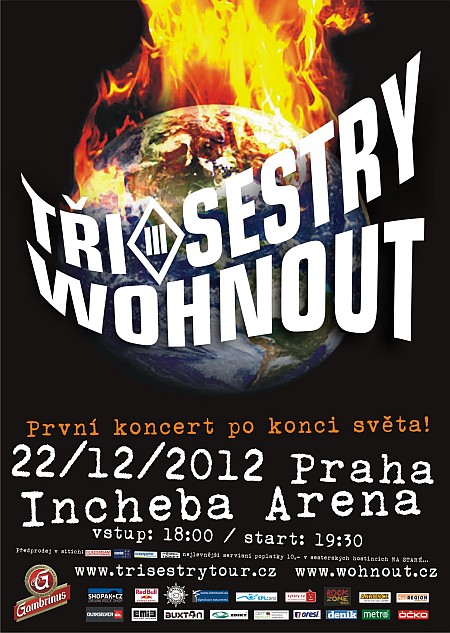 Tři sestry s Wohnouty zvou na První koncert po konci světa Tři sestry s Wohnouty zvou na První koncert po konci světa