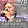 Pozvánka na narozeninový koncert Karla Bláhy, zpěváka, který svou pěveckou kariéru spojil s operetou a muzikálem