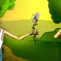 Scéna z animovaného klipu Striptérka skupiny Rybičky 48. 